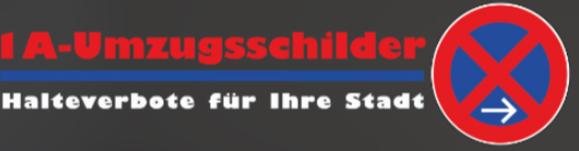 „1A-Umzugsschilder.de- Inh. Markus Clemens Tepe“-Logo, zur Startseite